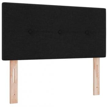 Cabezal LED Tapizado con Luz de Tira Negra 80 cm Tela