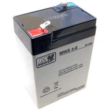 Batería de Plomo AGM GEL 6V 5Ah MW Power - Alta Capacidad