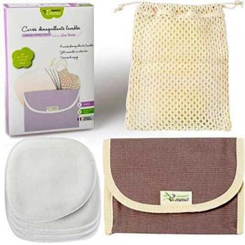 Kit de Toallitas Desmaquillantes Reutilizables de Bambú Eco Belle 1ud