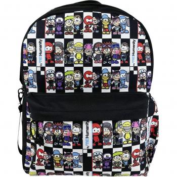 Mochila Escolar Adaptable a Carro Me!Humanity 31x13x42cm Negra Multicolor