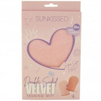Sunkissed Double Sided Velvet Tanning Mitt - Peach