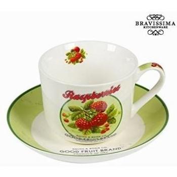 Tazza con piatto e scatola fruits - Kitchen's Deco Collezione by Bravissima Kitchen