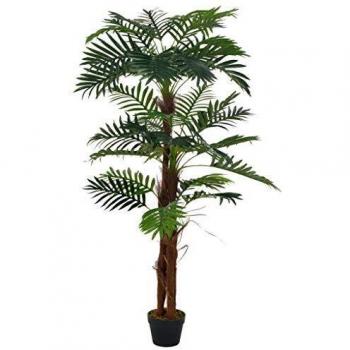 Artificial Green Palm Plant with Pot - 165 cm