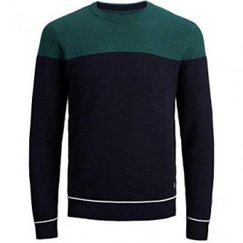 Jack & Jones JORBREAK Crew Neck Suéter, Trekking Green/Fit: Knit Fit, XXL para Hombre