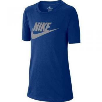 NIKE Boys Futura Icon Training T-Shirt Camiseta, Niños, Gym Blue/Wolf Grey, XS