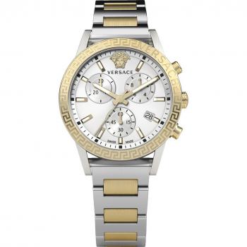 Versace Sport Tech Chronograph Bracelet Watch - Gray female, Size: ONE SIZE