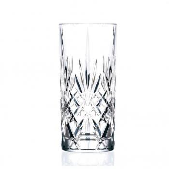 Set de 6 Vasos Melodia Highball 36 cl Cristal Transparente