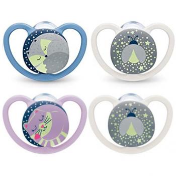 Chupete Espacial de Silicona Nuk 18-36 Meses (Pack de 2)