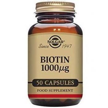 Solgar Biotin 1000 µg Vegetable Capsules, Pack of 50