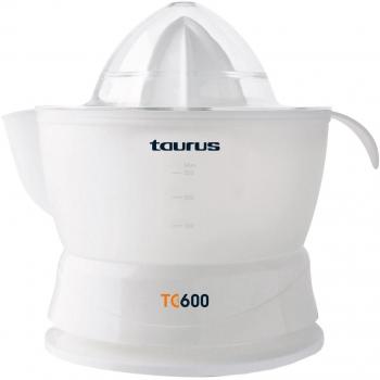 Taurus TC-600 Exprimidor, 140 W, 0.7 litros, Translúcido, Blanco