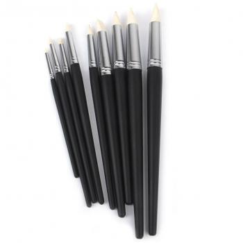 Para impresión de Pinceles de Silicona para modelar de Color Set de herramientas para puntas de 9 negro