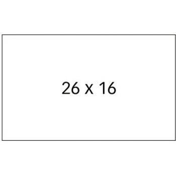 APLI 100919 - Pack de 6 rollos para etiquetadora, color blanco, 26 x 16 mm