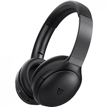 Auriculares Inalámbricos Diadema, SoundPEATS A6 Auriculares Bluetooth 5.0 Reducción de Ruido Activo SupraAuricular con Micrófono Audio Estéreo, Ligero y Plegable, 30 Horas de Automonía
