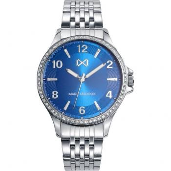 Reloj Mujer Mark Maddox Tooting MM7151-35 Analógico Esfera Azul Correa Acero Inoxidable Dorada