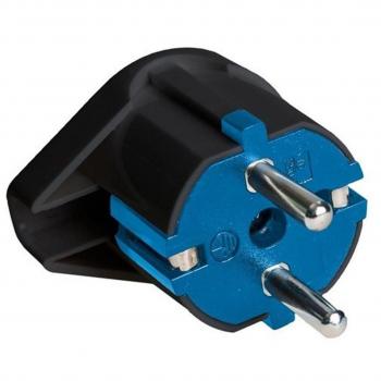 Clavija Bipolar 10A 250V Espigas de Diámetro 4,8mm Termoplástico Negro