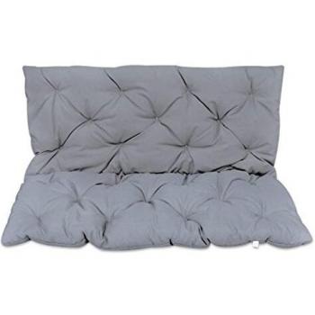 vidaXL Cojín de balancín para jardín, 120 cm, Gris