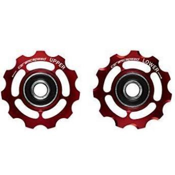 CeramicSpeed Pulley Wheels for Shimano 11s Rueda de polea, Rojo, 11T