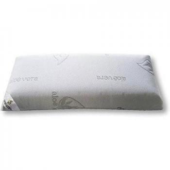 ALMOHADA VISCOELASTICA 70 cms. Aloe Vera hilo de PLATA. Doble funda. TOP VENTAS