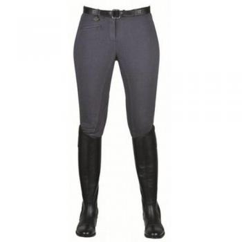 HKM Brest, Pantalones de Equitación para Mujer, Gris, 98