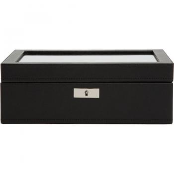 Wolf Roadster Eight Slot Watch Box with Glass Top