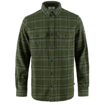 Camisa de manga larga Fjällräven Övik Heavy Flannel verde laurel - XL