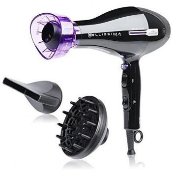 Imetec Bellissima Revolution BHD2 2000 Secador de pelo profesional con rotación automática, 2000 W, 8 combinaciones de aire y temperatura, tecnología de iones, difusor incluido