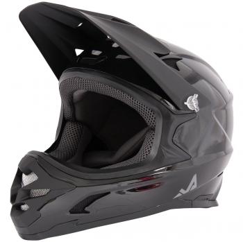 Trick X Send It Casco Integral Bicicleta Mixta, Color Negro, tamaño 54-56 cm