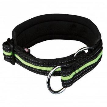 TRIXIE Collar Ajustable Fusion, L, 45-53 cm/30 mm, Negro-Naranja, Perro