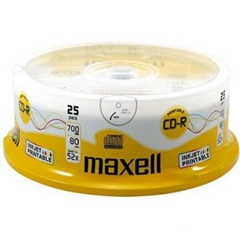 Maxell CD-R 700MB 80Min 52x MultiUse 25pk - CD-RW vírgenes
