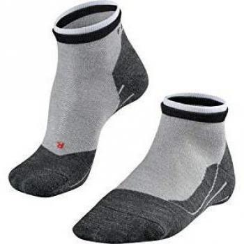 Falke RU4 Short Bulges Running Socken Calcetines para Hombre, Gris Claro, 42-43
