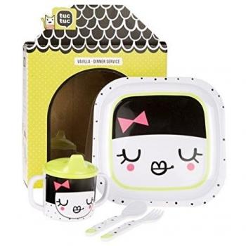Tuc Tuc People - Set vajilla para niña, 3 piezas