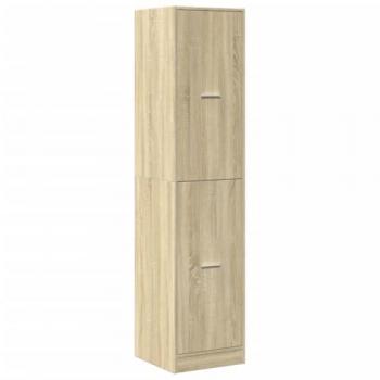 Armario botiquín madera ingeniería roble Sonoma 40x41x174,5 cm