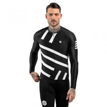 Maillot de Ciclismo de Manga Larga para Hombre M2 Leader Siroko Negro