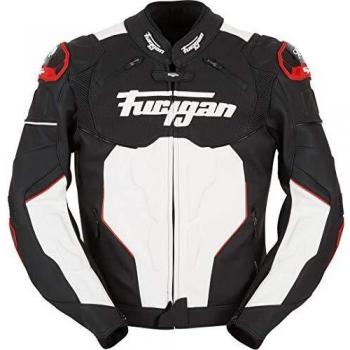 Furygan Raptor Pantalón, Hombre, Noir-Blanc-Rouge, l