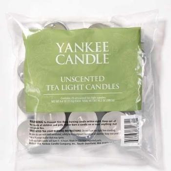 YANKEE CANDLE Tea Light Candles Unscented 290 g el té de Las Velas sin Fragancia