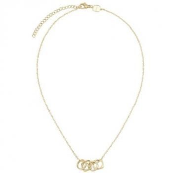 Collar de Acero para Mujer Breil Tetra con 4 Colgantes Geométricos y Cierre de Mosquetón - Longitud 45 cm