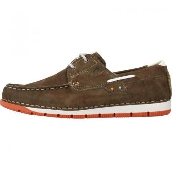 Zapatos Náuticos Fluchos Hombre - Cuero Auténtico, fabricados en piel, modelo F1448 en color verde