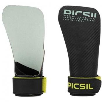 Calleras PICSIL Hawk Sin Magnesio, Grips Versátiles para Cross Training y Gimnasia, Mayor Protección y Confort Unisex (Verde S-M)