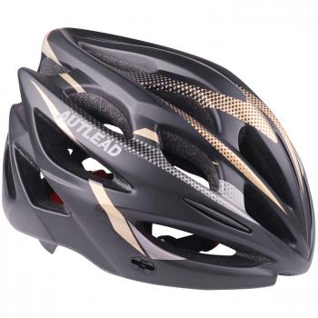 AUTLEAD Casco para Bicicleta con Luz LED, Casco Ajustable Certificado CE, Casco para Bicicleta de Carretera con Visera Magnética Desmontable para Hombres y Mujeres Super Light Adult
