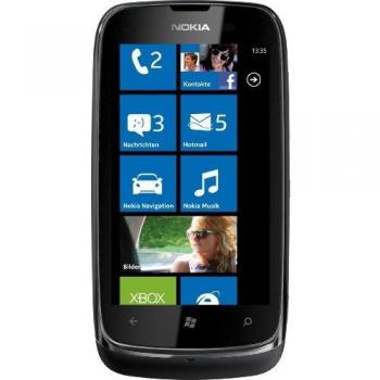 Smartphone Nokia Lumia 610 - Pantalla Táctil de 3.7 Zoll, Cámara de 5 MP, Sistema Operativo Windows Phone, Color Negro