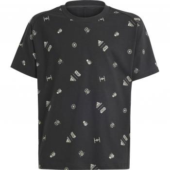 adidas SW ZNE Star Wars Black Short Sleeve T-Shirt for Kids