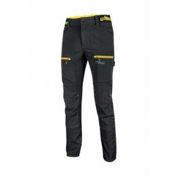 Pantalones de trabajo U-Power Horizon U-4 stretch, color negro, talla XXXL