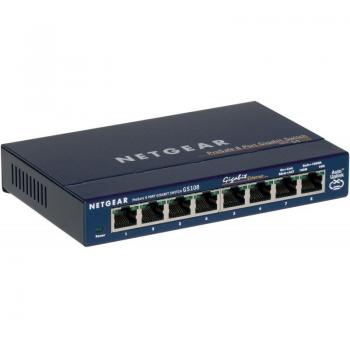 Netgear GS108UK 8 Port Gigabit Ethernet Switch