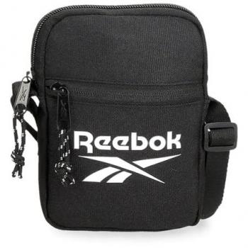 Bandolera Pequeña Reebok Carson Negra 12x17x2,5 cm Poliéster