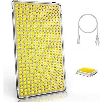 Bozily Lámpara de Plantas, Lámpara LED Cultivo 300W para Plantas de Interior, Espectro Completo Luz para Plantas, 338 LEDs Lámpara de Planta, Led Cultivo Interior Crecimiento y Floracion