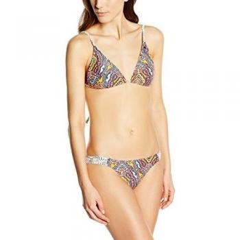 O 'Neill PW Fire Dance Triangle Bikini, mujer, PW Fire Dance Triangle Bikini, Yellow Aop, 40B