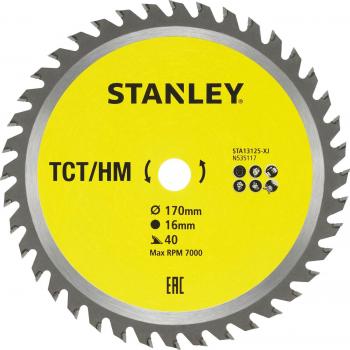 Stanley TCT Circular Saw Blade 170mm 40T 16mm