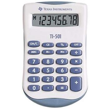 Calculadora Avanzada Texas Instruments Modelo TI-501 en Blanco