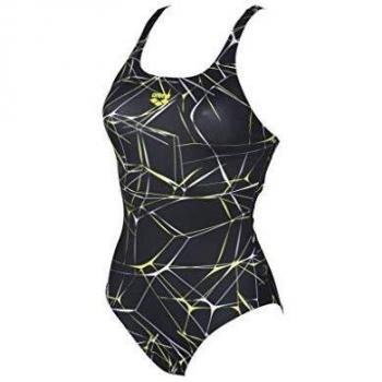 Bañador Arena Water Swim-Pro de una pieza, para mujer, negro 2018, negro, DE 38 | US 34