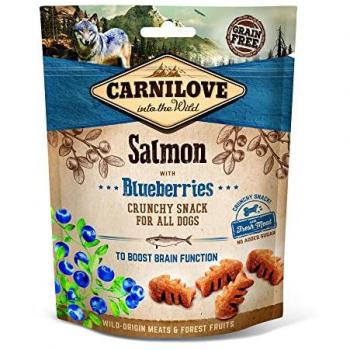 Galletas Crunchy de Salmón y Arándanos para Perros Carnilove 0.2 KG